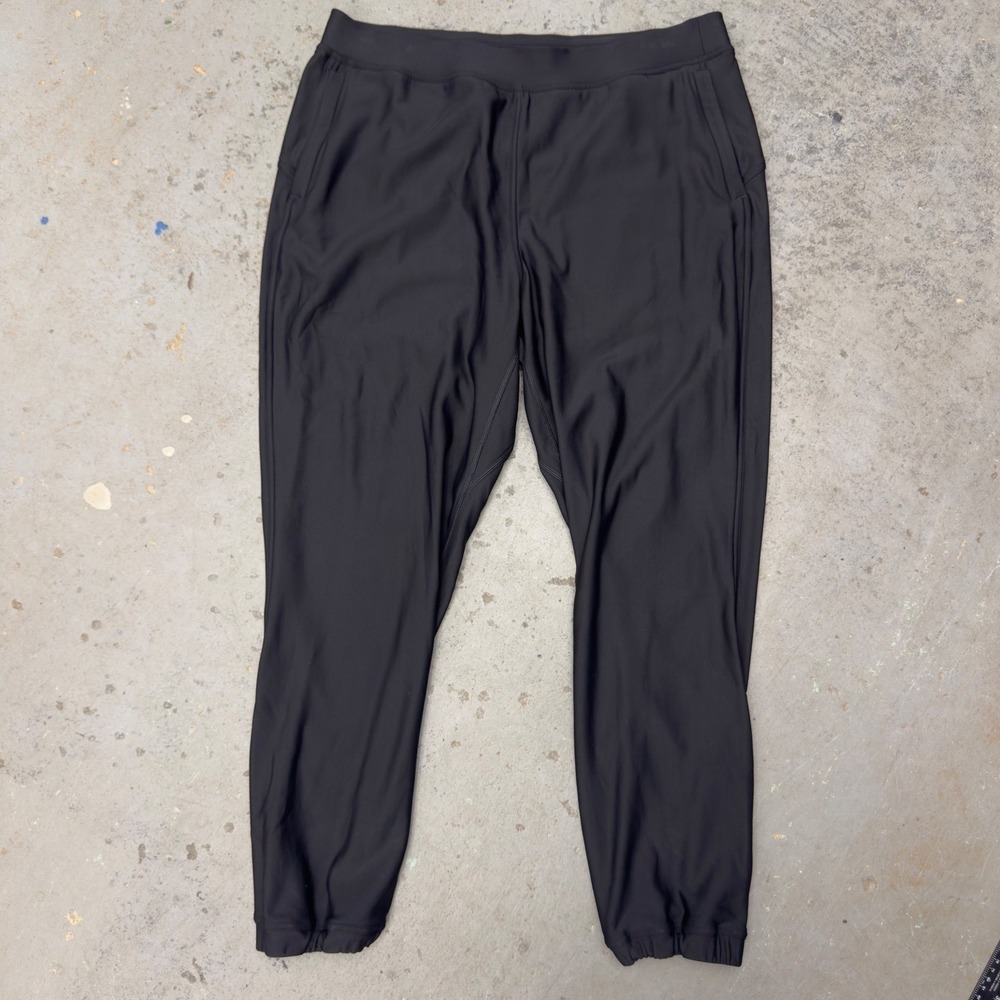 Lululemon Adapted State High Rise Fleece Jogger Full Length Black 14 LW5DK5S